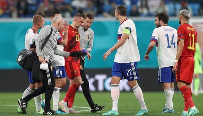 Belçika - Rusya maçında da talihsizlik! İki oyuncu sakatlandı