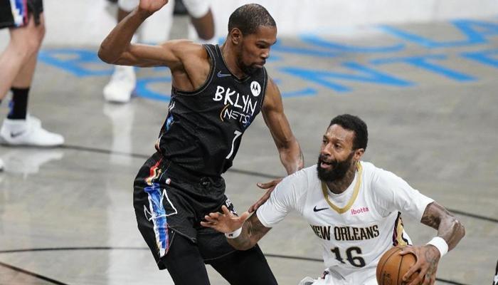 Durant'in dönüşünde Brooklyn, New Orleans'ı rahat geçti