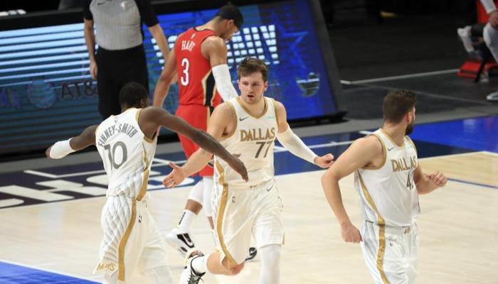Doncic'in rekor gecesinde Dallas, New Orleans'ı mağlup etti