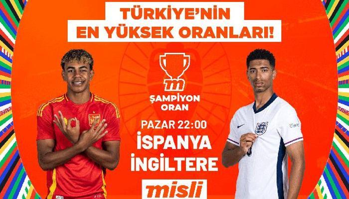 EURO 2024’te dev final en yüksek oranlarla Misli’de!