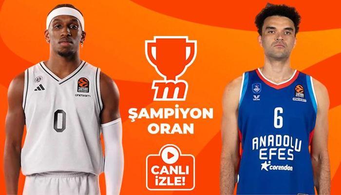 Anadolu Efes, Paris Basketball deplasmanında zafer arıyor! Kritik maç, Şampiyon Oranların yer aldığı Misli'de canlı yayınlanıyor...