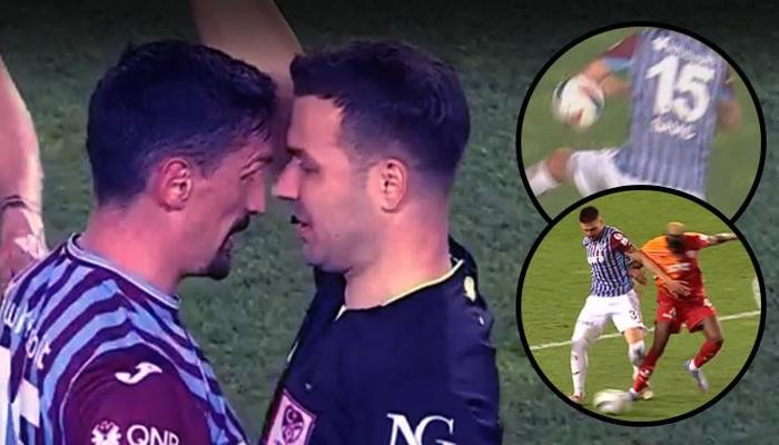 Galatasaray-Trabzonspor maçının raporunu açıkladı: Penaltı, kırmızı kart...