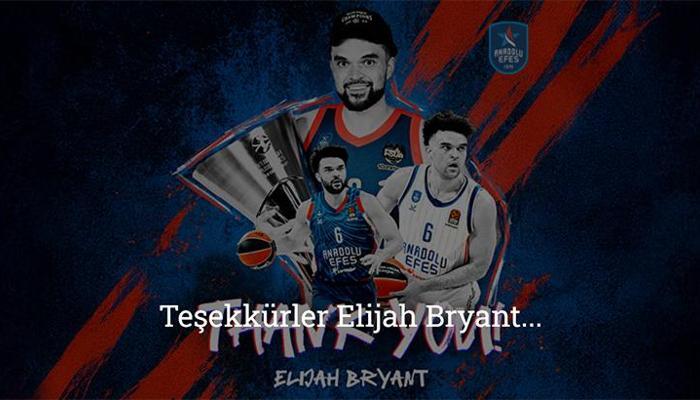Anadolu Efes'te Elijah Bryant ile yollar ayrıldı