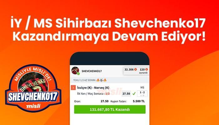 İY / MS Sihirbazı Shevchenko17 Kazandırmaya Devam Ediyor