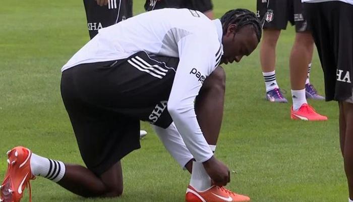 Abraham, Beşiktaş'ta ilk antrenmanına çıktı