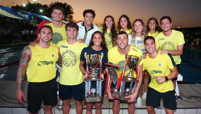 Fenerbahçe yüzmede 6 kupanın 5'ini kazandı