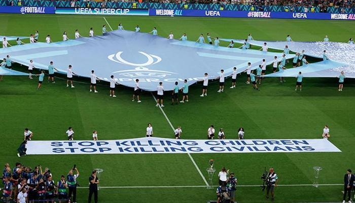 PSG-Tottenham maçında İsrail'e tepki pankartı gündem oldu!