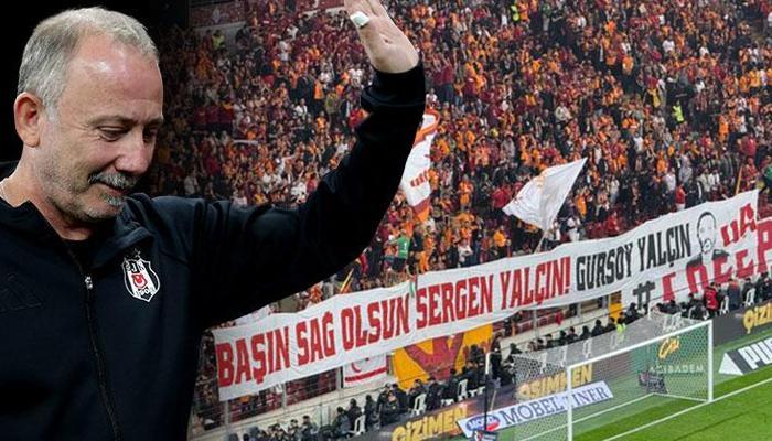 Galatasaray taraftarından derbi öncesi Sergen Yalçın'a anlamlı jest!
