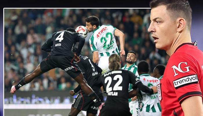 Konyaspor-Beşiktaş maçında skandal kararlar