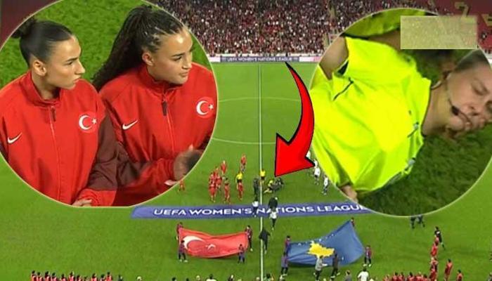 Türkiye - Kosova maçında hakem bayıldı