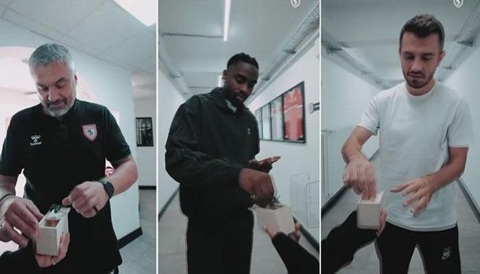 Samsunspor'da 'örümcek şakası'