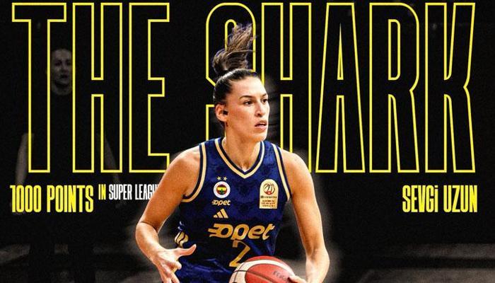 Sevgi Uzun'dan Kadınlar Basketbol Süper Ligi'nde 1000 sayı