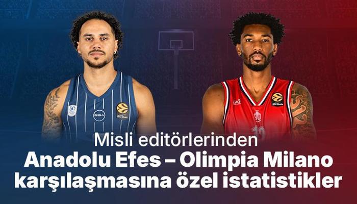 Anadolu Efes – Olimpia Milano karşılaşmasına özel istatistikler