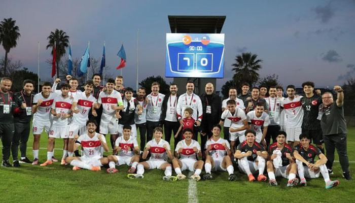 U19 Milli Takımı elemelere 7-0'lık galibiyetiyle başladı