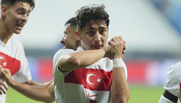 Emirhan İlkhan'dan milli maçta Ukrayna'ya üçlük!