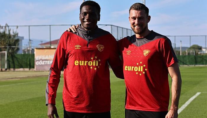 Göztepe'de Lis ve Heliton sevinci