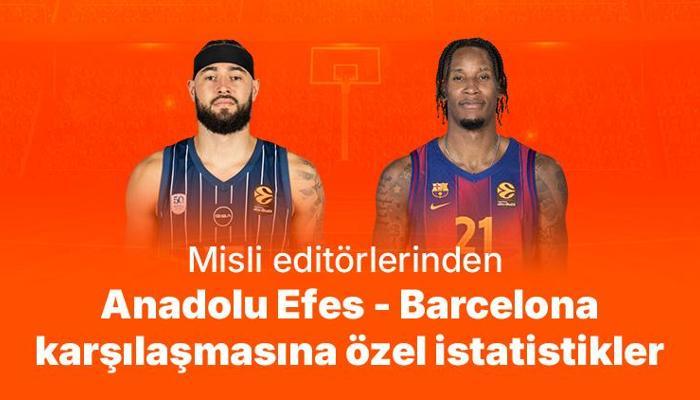 Misli editörlerinden Anadolu Efes - Barcelona karşılaşmasına özel istatistikler