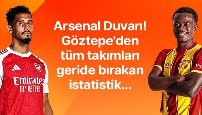 Arsenal savunması duvar gibi! Göztepe'den tüm takımları geride bırakan istatistik..
