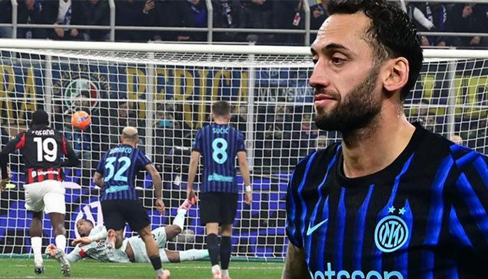 Hakan Çalhanoğlu penaltıyı atamadı Inter'i yaktı!