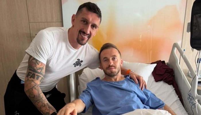 Savic'ten ameliyat olan Visca'ya ziyaret