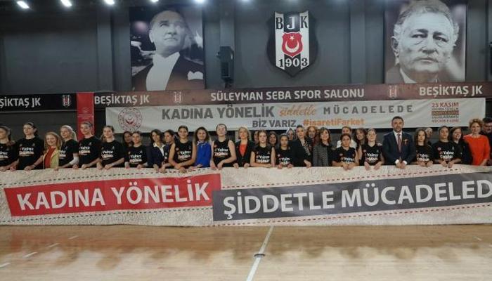 Beşiktaş'tan Kadına Yönelik Şiddete Karşı Uluslararası Mücadele Günü etkinliği