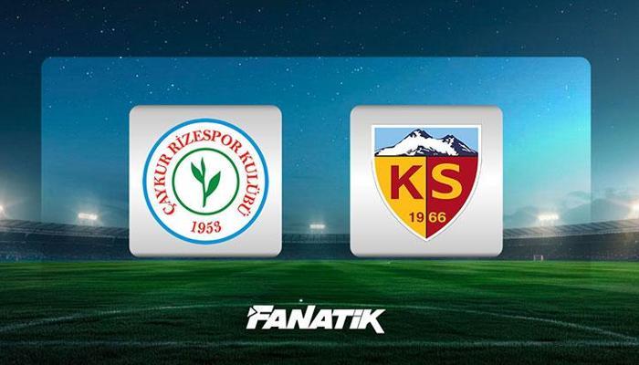Rizespor - Kayserispor (Süper Lig 14. hafta)