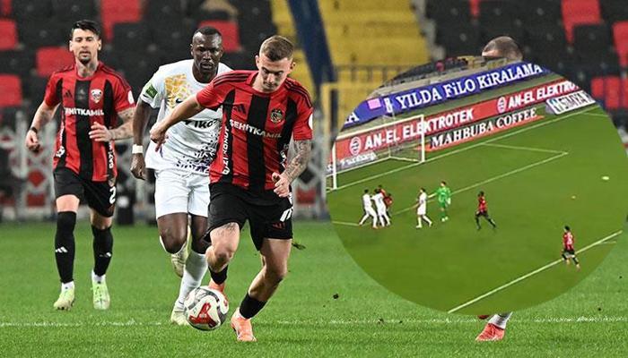 Eyüpspor-Gaziantep FK maçında inanılmaz an! Kavga esnasında gol