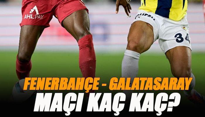 Fenerbahçe - Galatasaray derbisi kaç kaç?