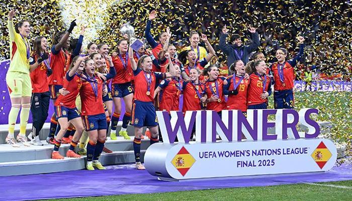 UEFA Kadınlar Uluslar Ligi'nde şampiyon yine İspanya