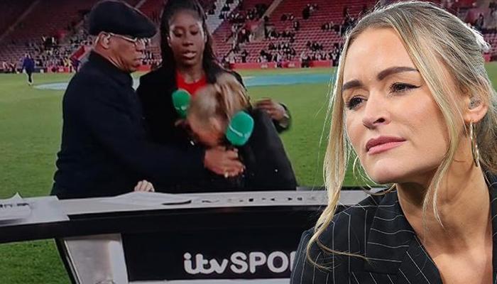 Maç öncesi canlı yayında korku dolu anlar!