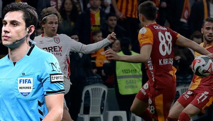 G.Saray-Samsun maçına damga vuran penaltı pozisyonu!