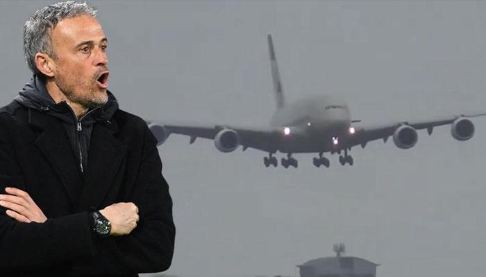 PSG'yi taşıyan uçak Bilbao'ya zor indi!