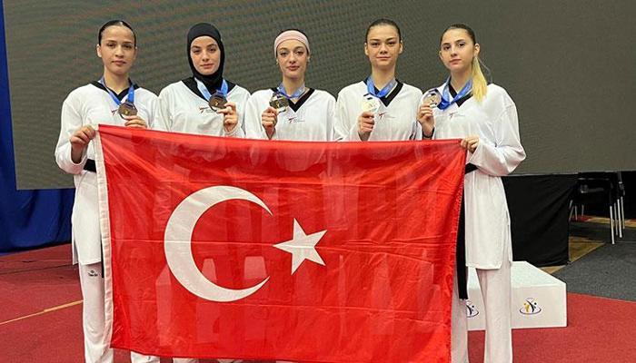 Avrupa Ümitler Tekvando Şampiyonası'nda 5 madalya!