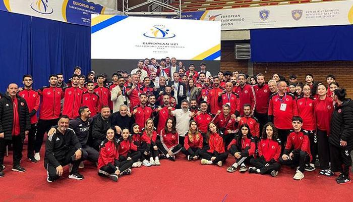 Milli tekvandocular, Avrupa Ümitler Şampiyonası'nı zirvede tamamladı