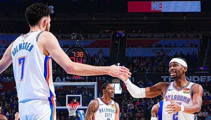 OKC Thunder, Shai ve Holmgren ikilisiyle kazandı