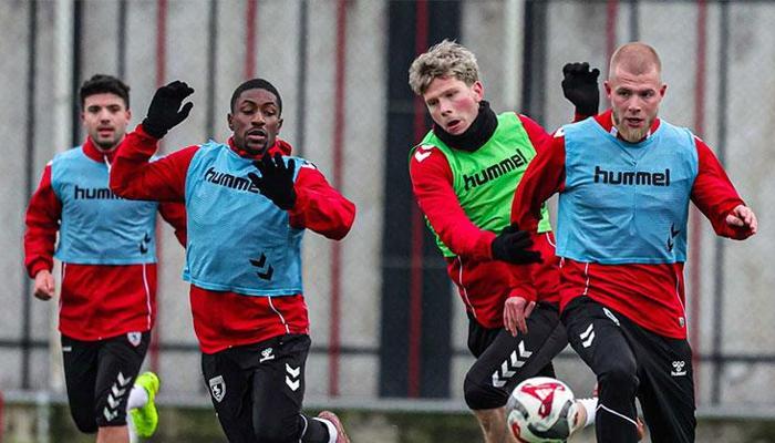 Samsunspor, F.Bahçe maçı hazırlıklarını sürdürdü