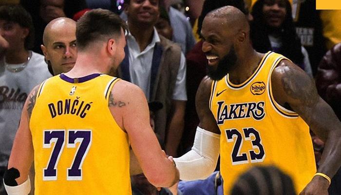 Lakers'ta Doncic ve LeBron şov!