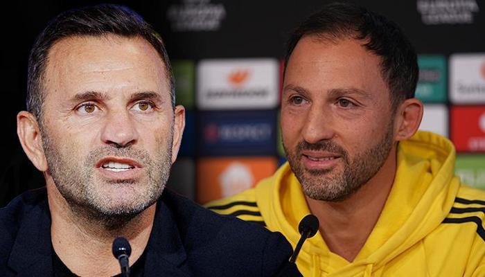 Okan Buruk ve Domenico Tedesco Süper Kupa Finali öncesinde açıklamalarda bulunuyor...