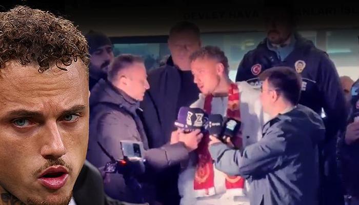 Noa Lang özel uçakla İstanbul'a geldi