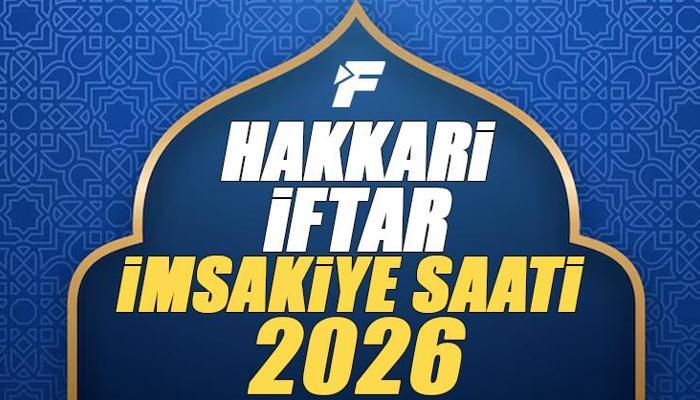 Hakkari İftar Saati 2026