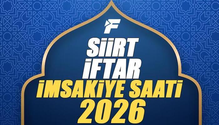 Siirt İftar Saati 2026 |