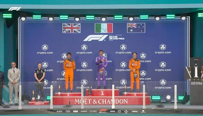Miami Grand Prix'sinde kazanan Kimi Antonelli