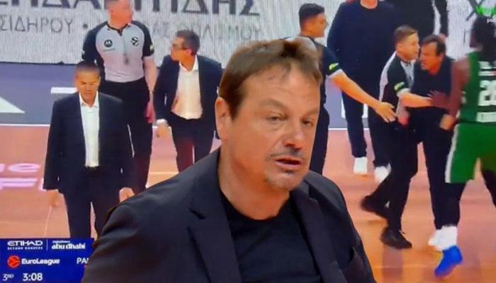 Ergin Ataman'ı zor tuttular! OAKA'da gerginlik