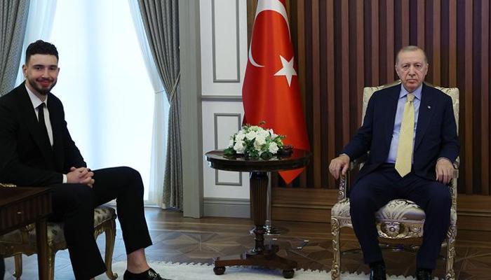 Alperen Şengün'den Cumhurbaşkanı Erdoğan'a ziyaret