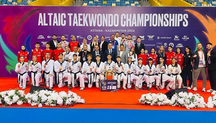Milli sporcular Altay Tekvando Şampiyonası'nda zirvede