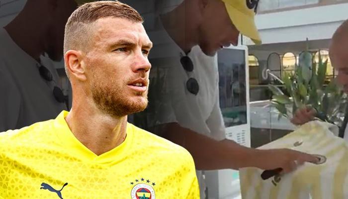 Edin Dzeko, Fenerbahçe'nin yeni formasına hayran kaldı!