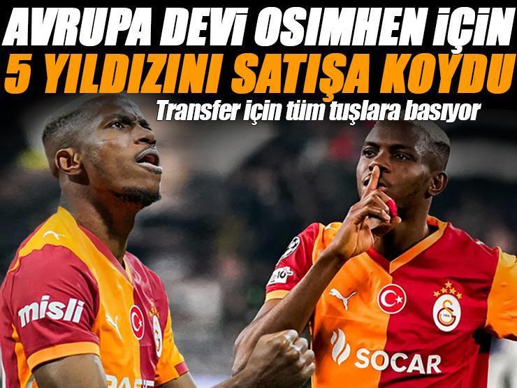 Avrupa devi Osimhen'in bonservisi için tüm tuşlara basmaya hazır! 5 yıldızını satışa çıkardı