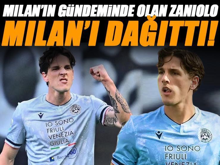 Milan'ın gündeminde olan Zaniolo, Milan'ı dağıttı! Maça damgasını vurdu
