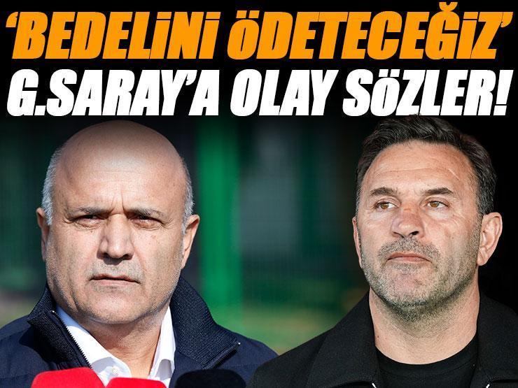 Kocaelispor'dan Galatasaray'a maç öncesi olay sözler! 'Bedelini ödeteceğiz'
