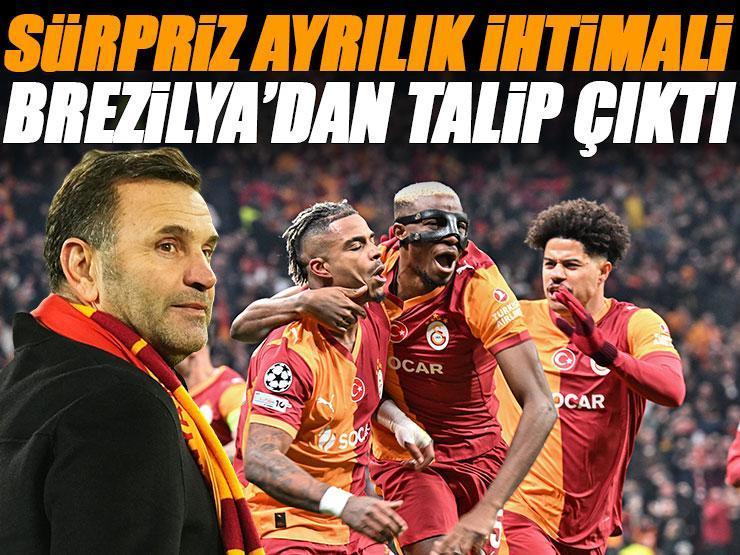 Sürpriz ayrılık ihtimali! Galatasaray'ın yıldızına Brezilya'dan talip